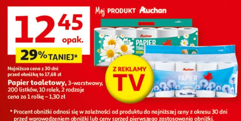 Papier toaletowy Auchan promocja