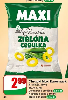 Chrupki Maxi  promocja w Dino
