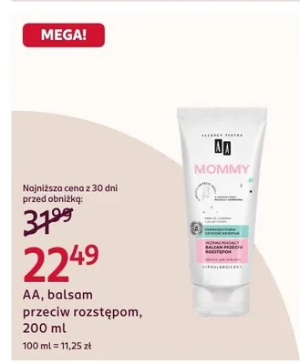 Balsam do ciała przeciw rozstępom, 200 ml promocja w Rossmann