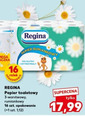 Papier toaletowy 3-warstwowy, rumiankowy promocja w Kaufland