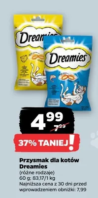 Przysmak dla kotów Dreamies, różne rodzaje promocja w Netto