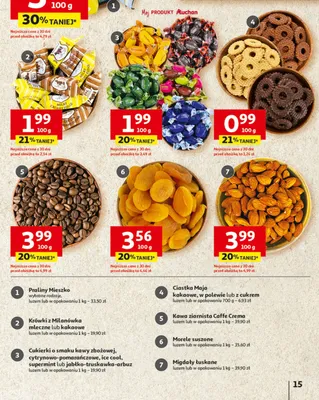 Ciastka Maja kakaowe, w polewie lub z cukrem luzem lub w opakowaniu promocja w Auchan