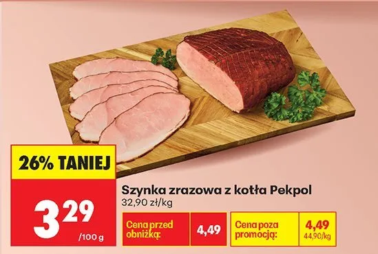 Szynka zrazowa z kotła  promocja w Biedronka