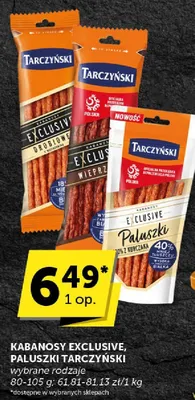 Kabanosy Exclusive, Paluszki Tarczyński promocja w ABC
