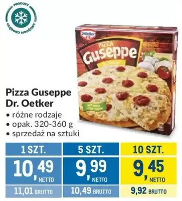 Pizza Guseppe Dr. Oetker różne rodzaje promocja w Makro