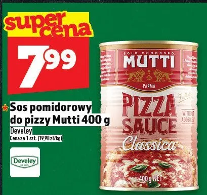 Sos pomidorowy do pizzy Mutti 400 g promocja w TOPAZ