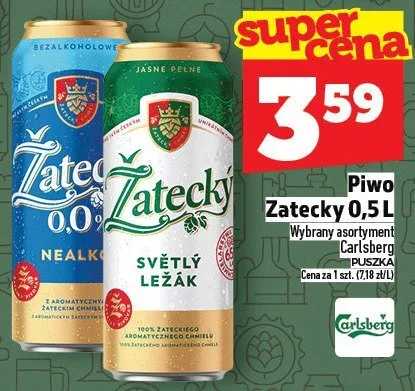 Piwo Żatecky 0,5L promocja w TOPAZ