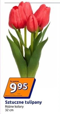 Sztuczne tulipany różne kolory 32 cm promocja w Action