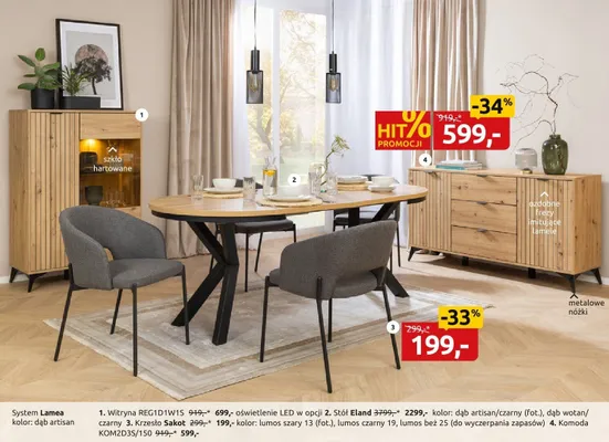 Krzesło Ramen Lamea promocja w Black Red White