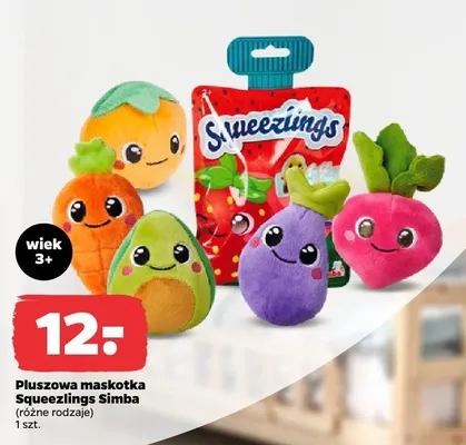 Pluszowa maskotka Squeezlings Simba (różne rodzaje) promocja w Netto