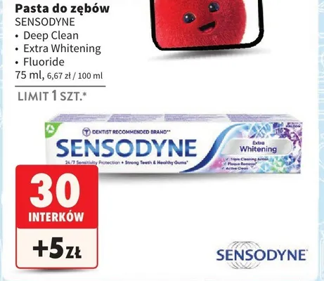 Pasta do zębów Sensodyne, różne rodzaje promocja w Intermarche