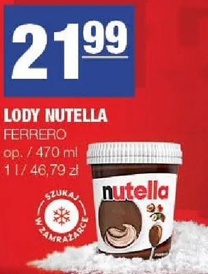 Lody Nutella FERRERO promocja w SPAR