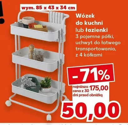 Wózek do kuchni lub łazienki Kaufland promocja w Kaufland