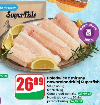 Polędwice z miruny nowozelandzkiej  promocja w Dino