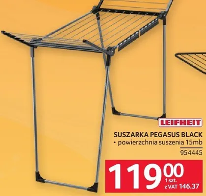 Suszarka LEIFHEIT PEGASUS BLACK promocja w Selgros