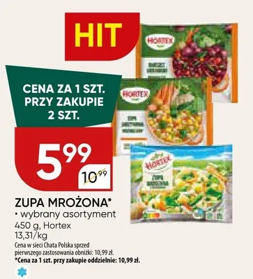 Zupa mrożona Hortex promocja w Chata Polska