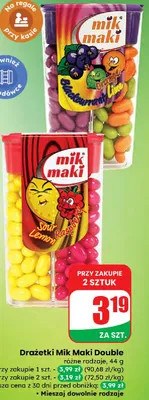 Drażetki Double różne rodzaje promocja w Dino