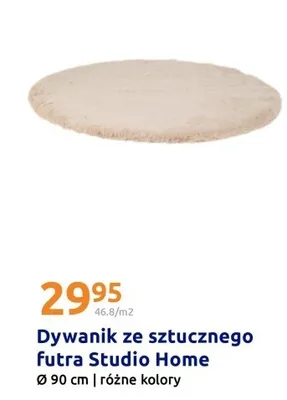 Dywanik ze sztucznego futra Ø 90 cm, różne kolory promocja w Action