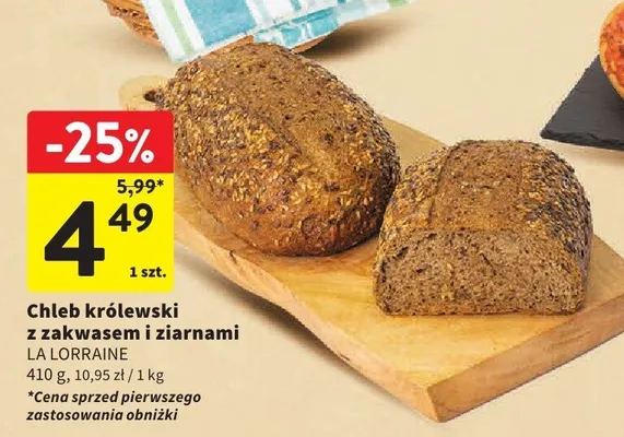Chleb królewski promocja w Intermarche