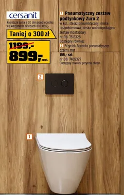 Pneumatyczny zestaw podtynkowy Zuro 2 Cersanit promocja w OBI