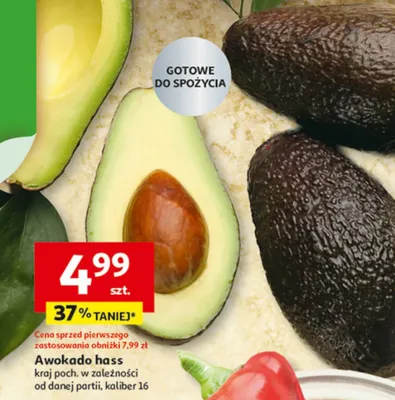 Awokado hass, kraj poch. w zależności od danej partii, kaliber 16 Auchan promocja