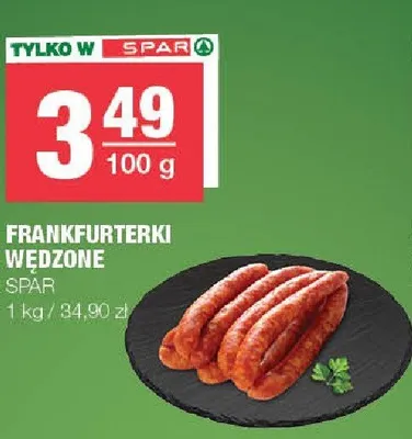 Frankfurterki wędzone SPAR promocja w SPAR