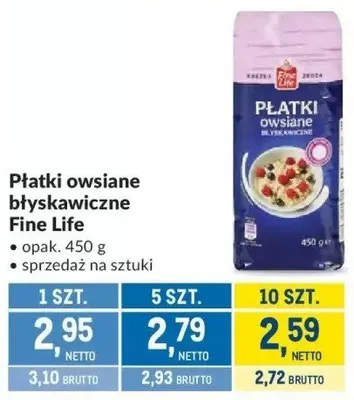 Płatki owsiane promocja w Makro