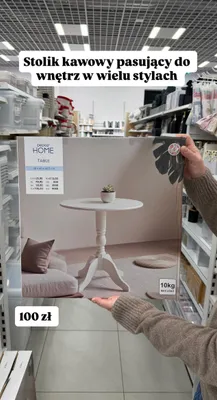 Stolik kawowy 48x48x49.5cm Pepco Home promocja w Pepco