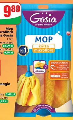 Mop żółta mikrofibra zapas  promocja w Dino