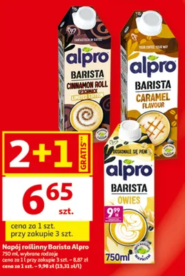 Napój roślinny Barista Alpro 750 ml, wybrane rodzaje promocja w Auchan