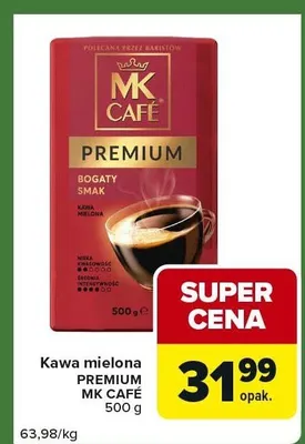 Kawa mielona PREMIUM MK CAFÉ 500g promocja w Carrefour Express