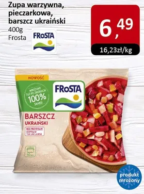 Zupa warzywna, pieczarkowa, barszcz ukraiński 400g Frosta promocja w Market Point