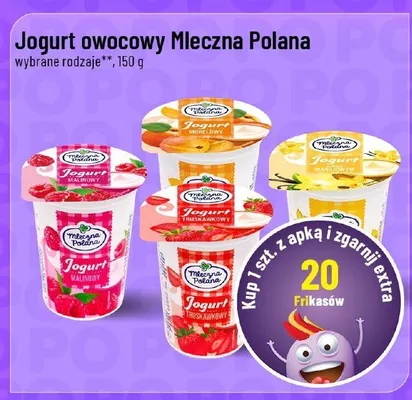 Jogurt owocowy Mleczna Polana promocja w POLOmarket
