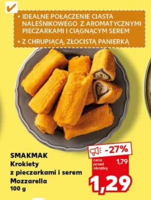 Krokiety z pieczarkami i serem mozzarella promocja w Kaufland