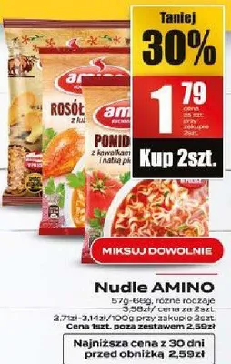 Nudle AMINO promocja w Supeco
