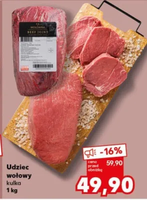 Udziec wołowy kulka promocja w Kaufland