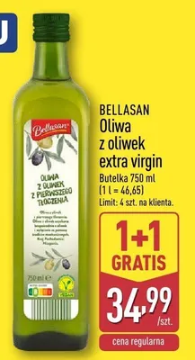 Oliwa z oliwek extra virgin Bellasan promocja w Aldi