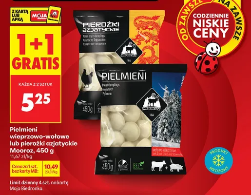 Pielmieni wieprzowo-wołowe 450g promocja w Biedronka