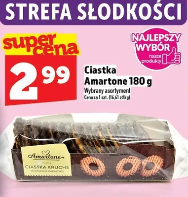 Ciastka Amartone 180 g promocja w TOPAZ