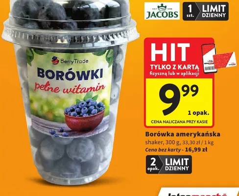 Borówka amerykańska promocja w Intermarche