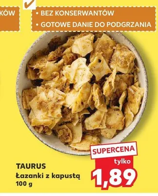Łazanki z kapustą Taurus promocja w Kaufland