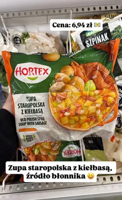 Zupa staropolska z kiełbasą  promocja w Dino