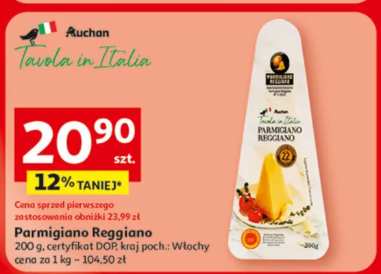 Parmigiano Reggiano Auchan Tavola in Italia promocja