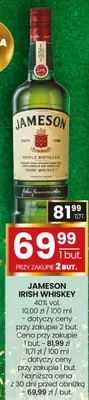 Whiskey Jameson Irish Whiskey 40% vol. 0,7l promocja