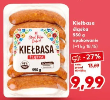 Kiełbasa śląska promocja w Kaufland