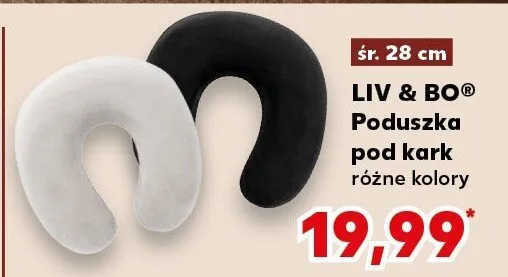 Poduszka pod kark, różne rodzaje Liv & Bo promocja w Kaufland