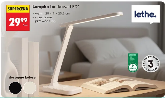 Lampka biurkowa LED promocja w Biedronka