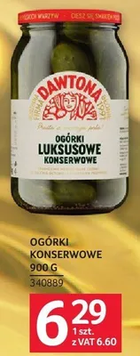 Ogórki konserwowe Dawtona 900 g promocja w Selgros