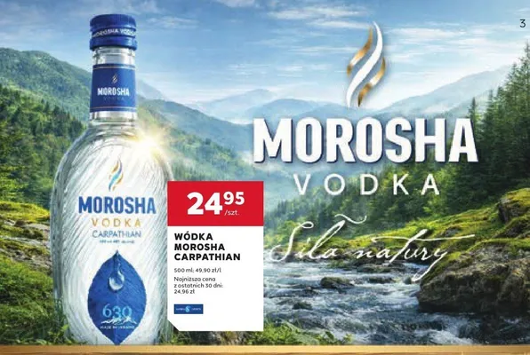 Wódka Morosha Carpathian promocja w Stokrotka