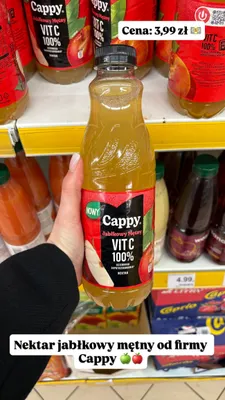 Nektar jabłkowy mętny VIT C 100% promocja w Dino